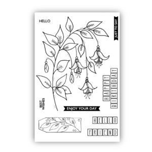 Julie Hickey Designs Fuchsia A6 Stamp Set