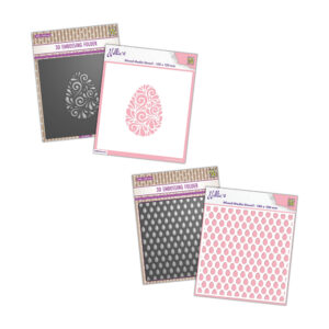 Nellie Snellen Doodle Egg and Eggs 3D Embossing Folder & Mask Stencil sets