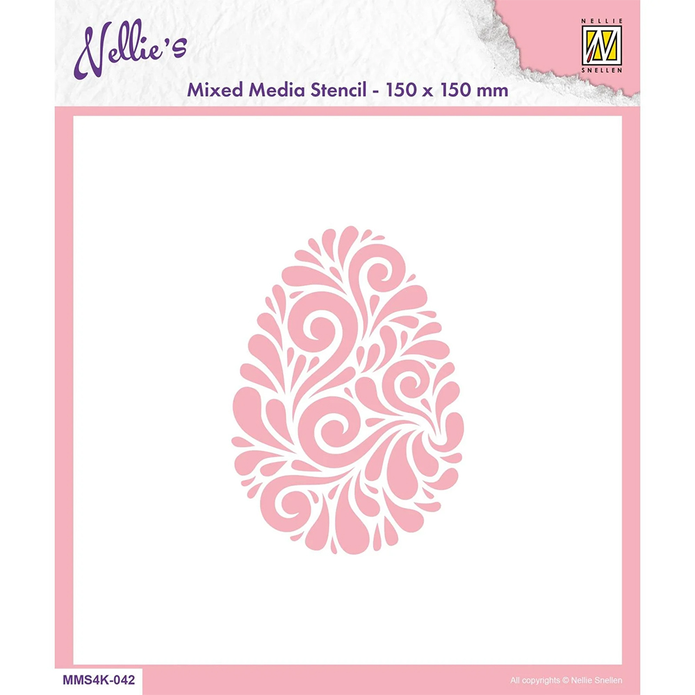 Nellie Snellen Doodle Egg and Eggs 3D Embossing Folder & Mask Stencil sets - Image 3