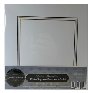 Jamie Rodgers Crafts - Foiled Inkables Plain Square Gold Frames
