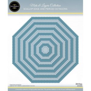 Jamie Rodgers Crafts Scallop Edge & Pierced Octagons Die Set