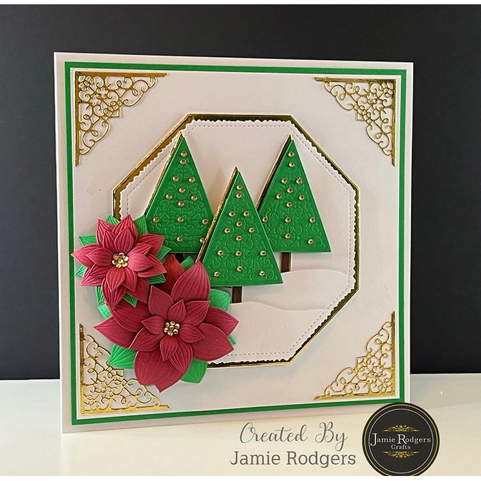 Jamie Rodgers Crafts Deckle Edge & Stitched Octagons Die Set - Image 2