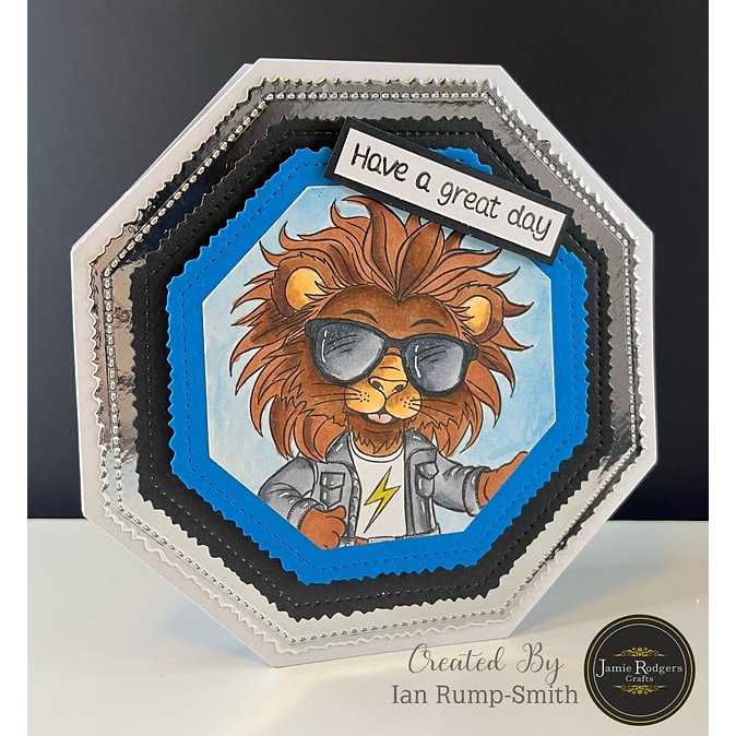 Jamie Rodgers Crafts Deckle Edge & Stitched Octagons Die Set