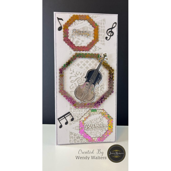 Jamie Rodgers Crafts Violin Craft Die Set - Image 10