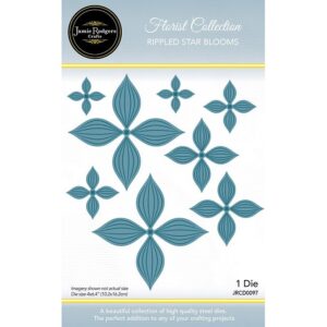 Jamie Rodgers Crafts Rippled Star Blooms Craft Die