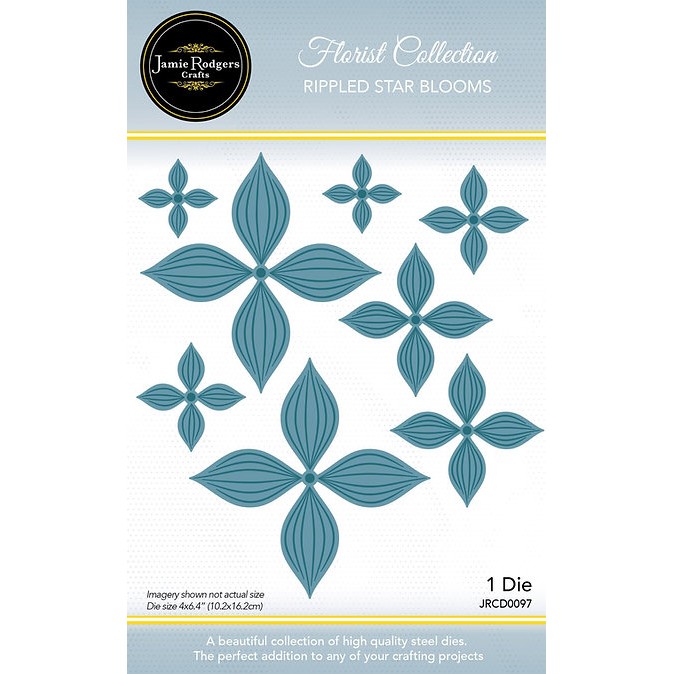 Jamie Rodgers Crafts Rippled Star Blooms Craft Die