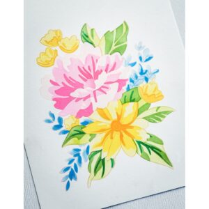 Memory Box - Breezy Bouquet Stencil Set