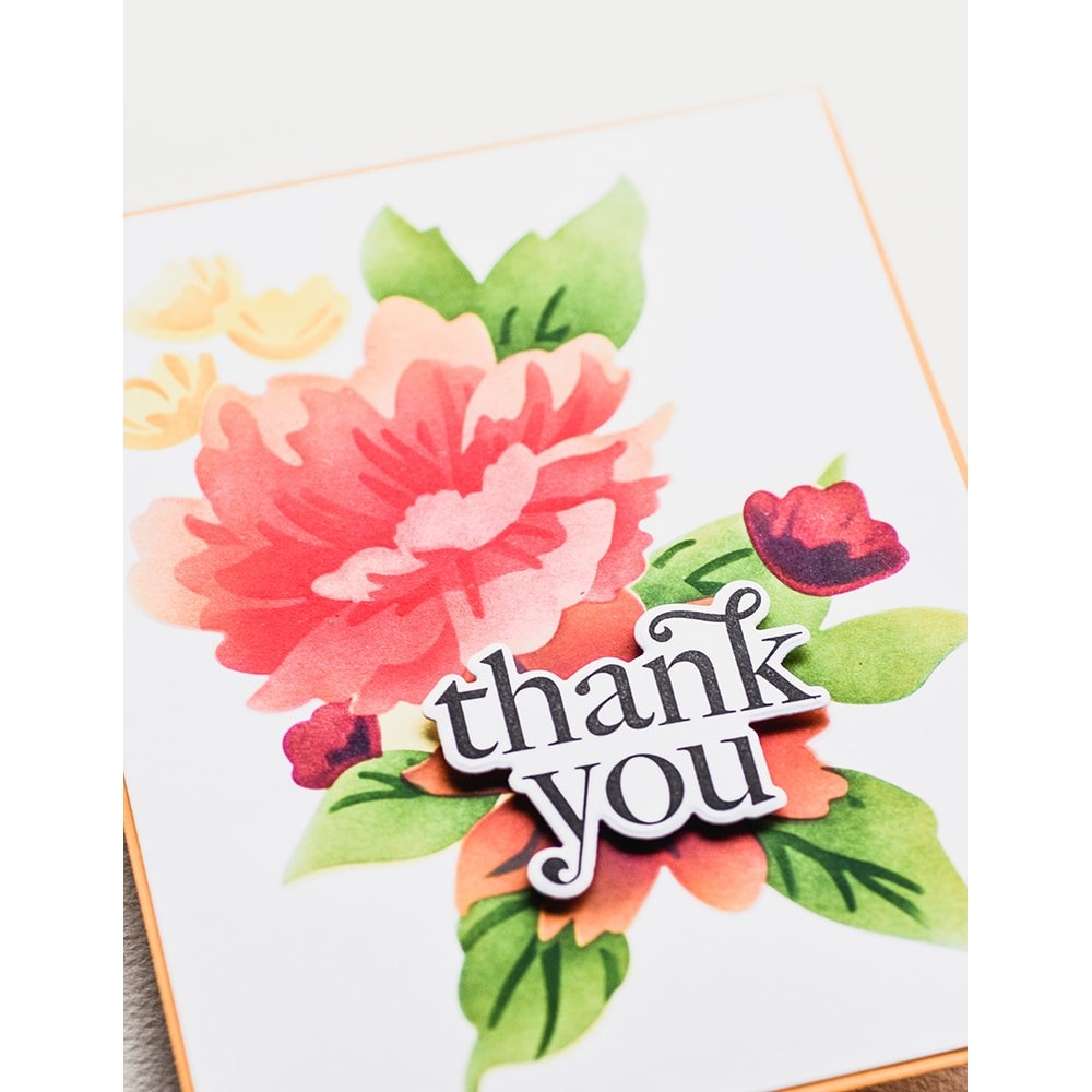 Memory Box - Breezy Bouquet Stencil Set