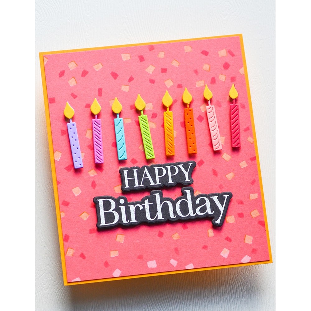 Memory Box - Birthday Chic clear stamp and die set