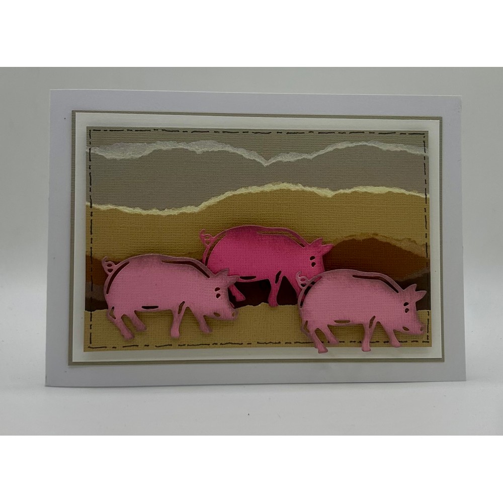 Yvonne Creations Country Life Cutting Die - Pig