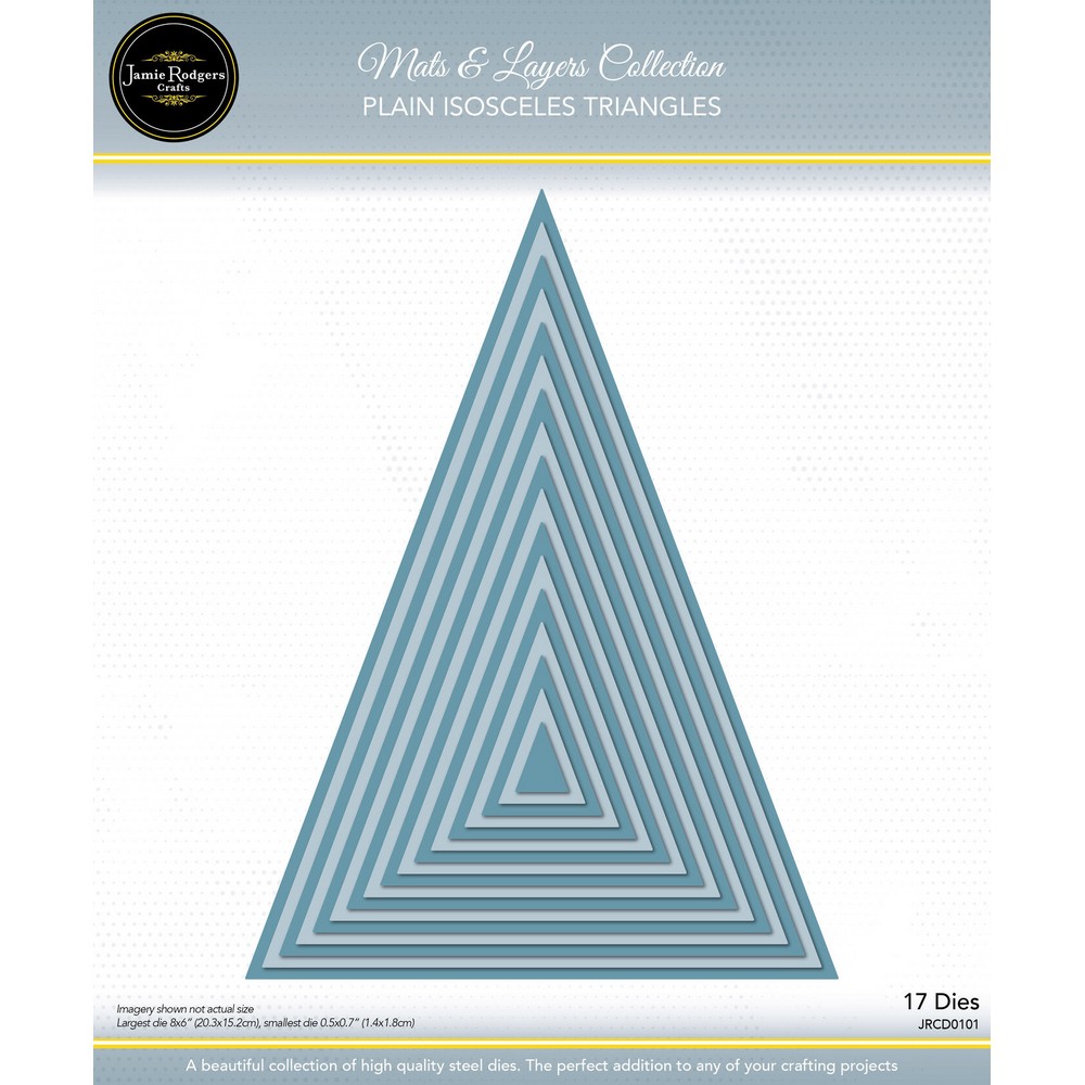 Jamie Rodgers Crafts Plain Isosceles Triangles Die Set