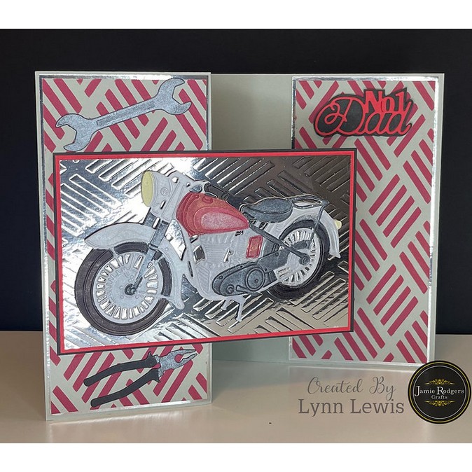 Jamie Rodgers Crafts Vintage Motorbike Craft Die - Image 6