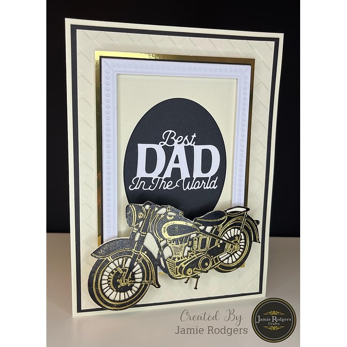 Jamie Rodgers Crafts Vintage Motorbike Craft Die - Image 5