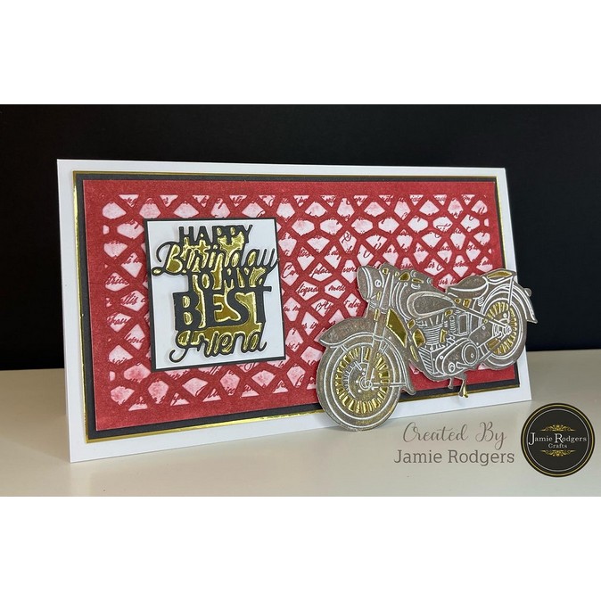 Jamie Rodgers Crafts Vintage Motorbike Craft Die - Image 3