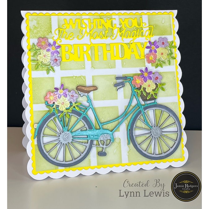 Jamie Rodgers Crafts Floral Bicycle Craft Die Set - Image 4