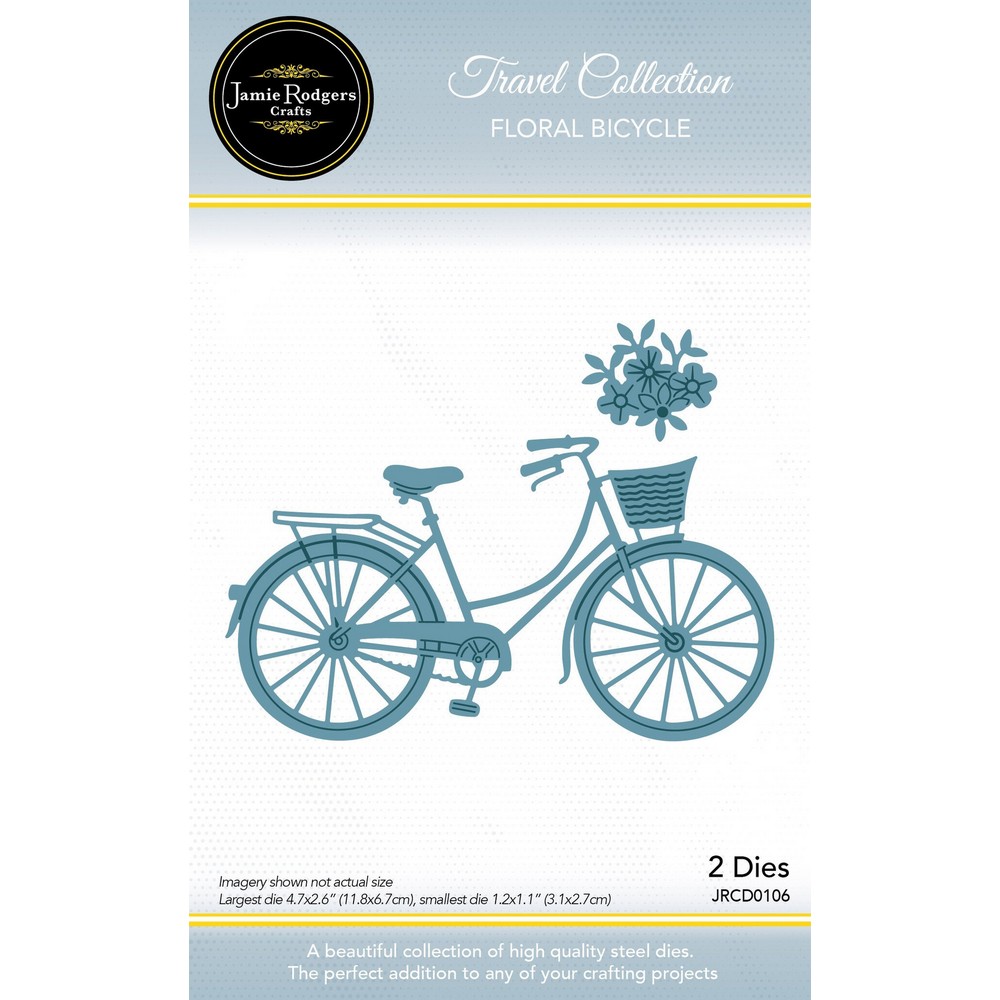 Jamie Rodgers Crafts Floral Bicycle Craft Die Set