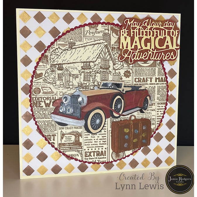 Jamie Rodgers Crafts Vintage Suitcases Craft Die Set