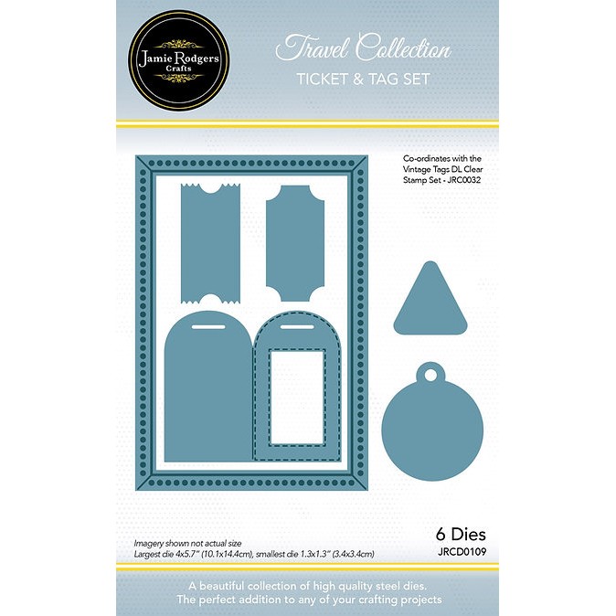 Jamie Rodgers Crafts Ticket & Tag Craft Die Set