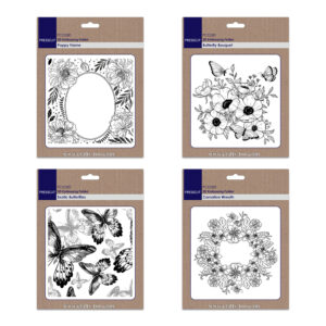 Presscut 3D Embossing Folder Flowery Butterfly set