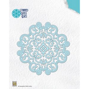 Nellie Snellen Stained Glass Dies - Fantasy Flower-03
