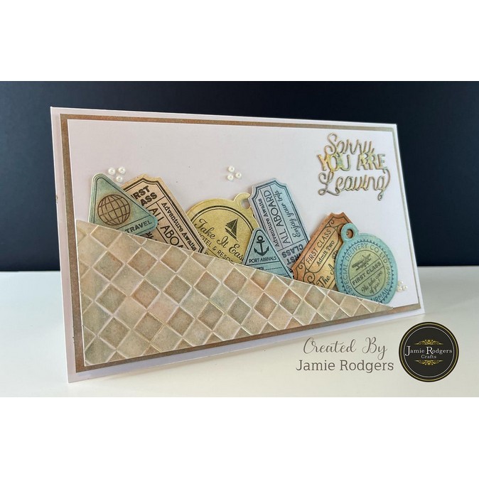 Jamie Rodgers Crafts Sorry You Are Leaving Craft Die