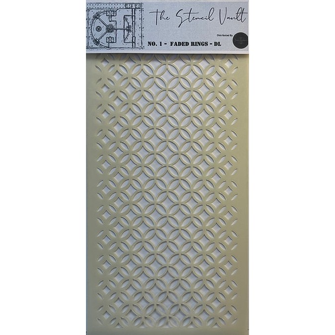 The Stencil Vault - Faded Rings DL Stencil