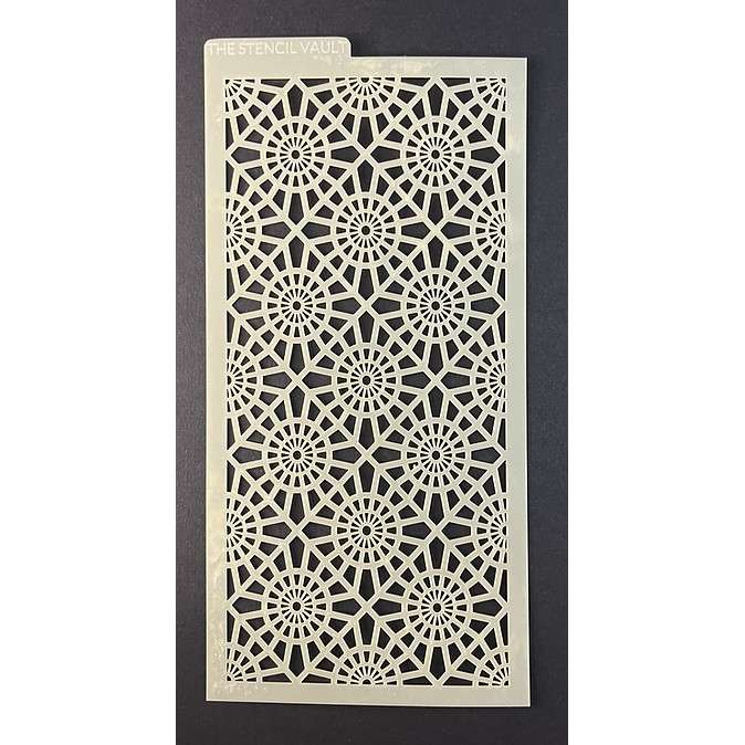 The Stencil Vault - Mosaic Diamonds Small DL Stencil - Image 2