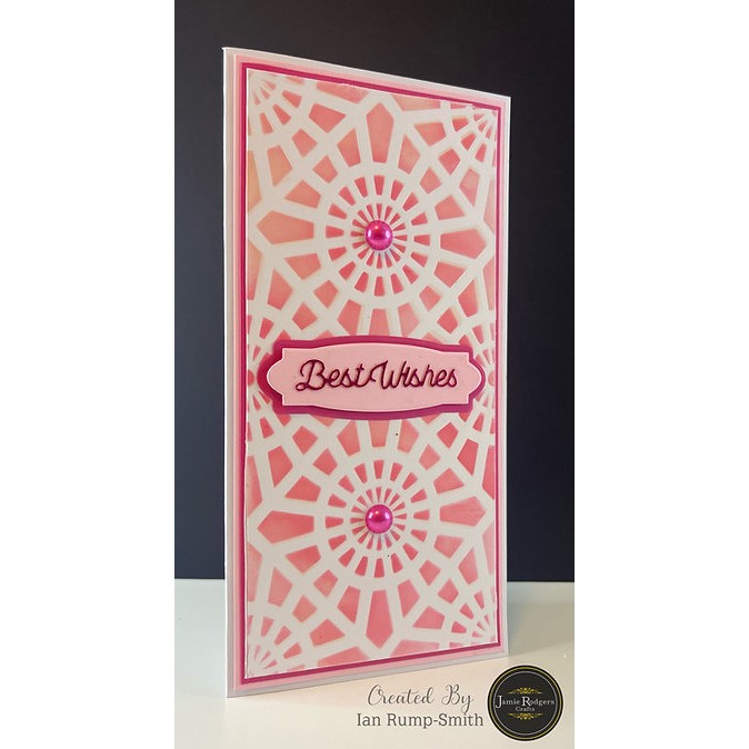 The Stencil Vault - Mosaic Diamonds Large DL Stencil - Image 4