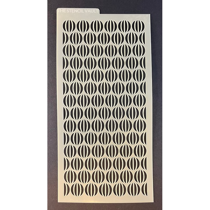 The Stencil Vault - Sliced Circles Small DL Stencil - Image 2