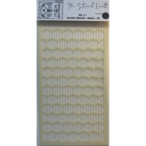 The Stencil Vault - Sliced Circles Small DL Stencil