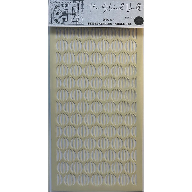 The Stencil Vault - Sliced Circles Small DL Stencil