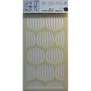 The Stencil Vault - Sliced Circle Large DL Stencil