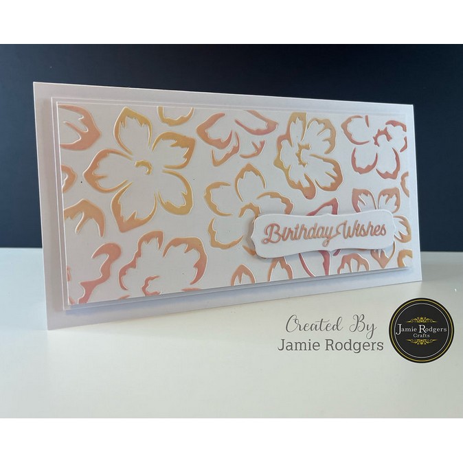 The Stencil Vault - Tropical Florals DL Stencil