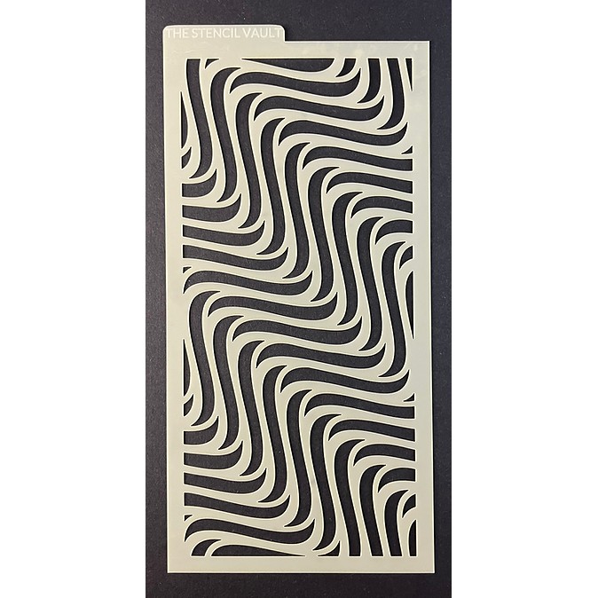 The Stencil Vault - Rippled Satin DL Stencil - Image 2