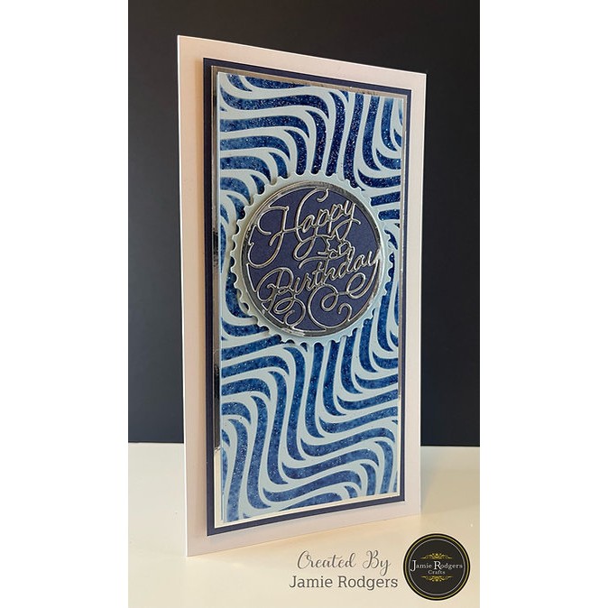 The Stencil Vault - Rippled Satin DL Stencil