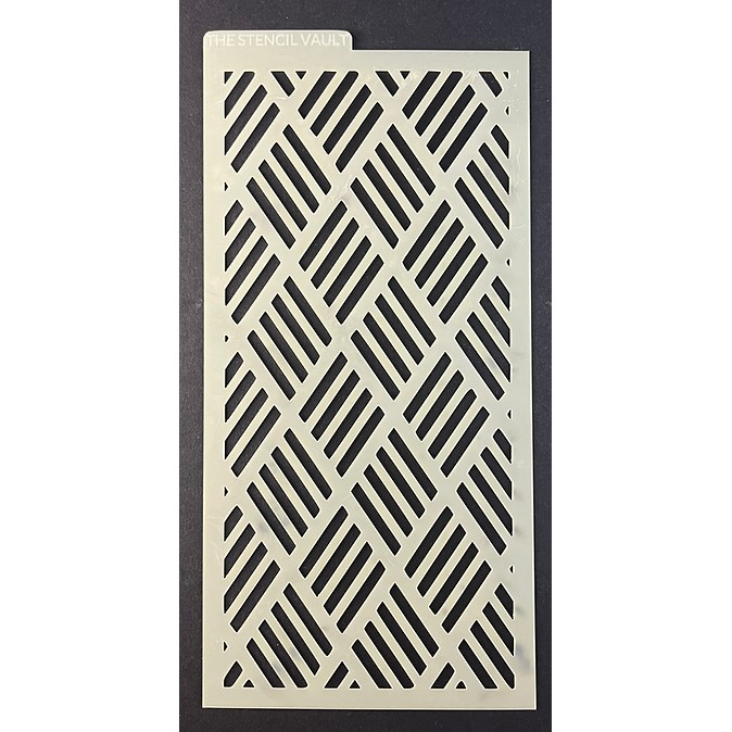 The Stencil Vault - Sliced Diamonds DL Stencil - Image 2