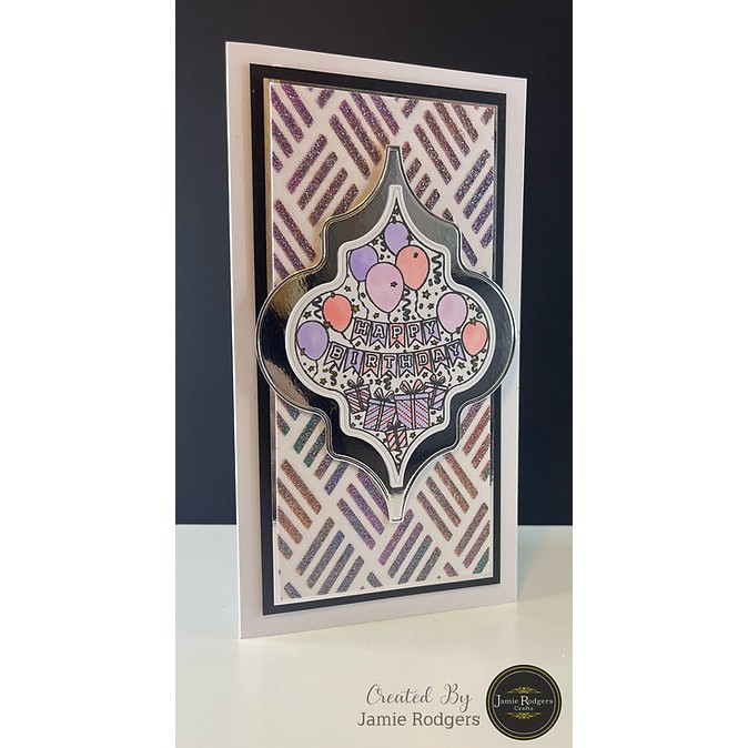 The Stencil Vault - Sliced Diamonds DL Stencil