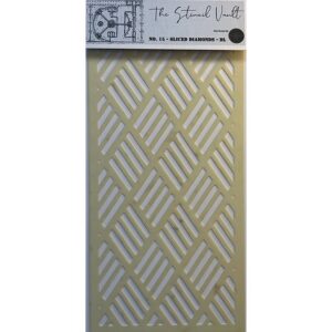 The Stencil Vault - Sliced Diamonds DL Stencil