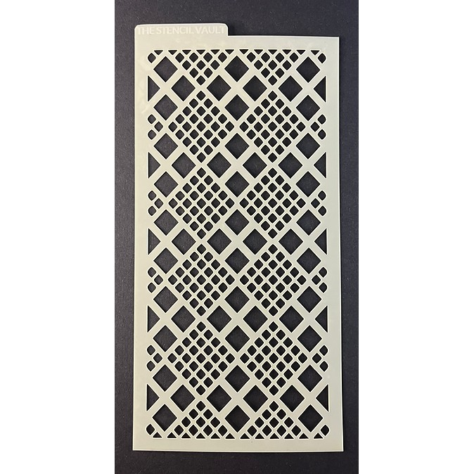 The Stencil Vault - Diamond Lattice DL Stencil - Image 2