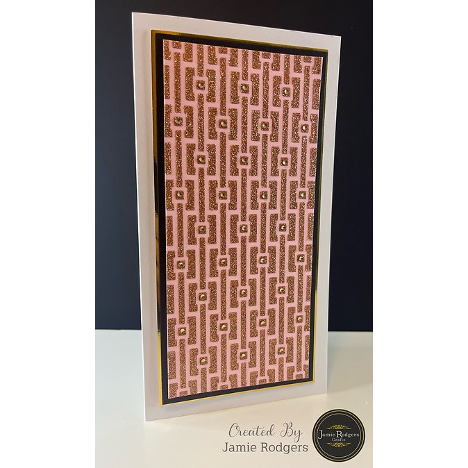 The Stencil Vault - Buckled Squares DL Stencil