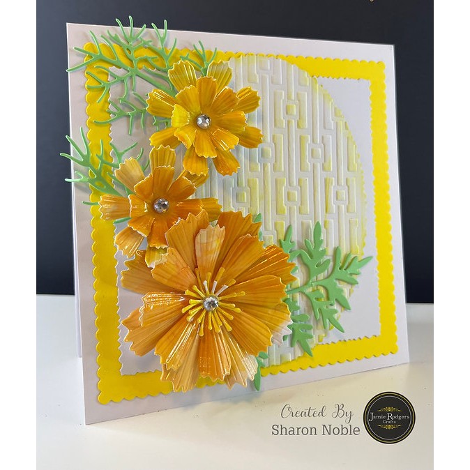 The Stencil Vault - Buckled Squares DL Stencil - Image 3