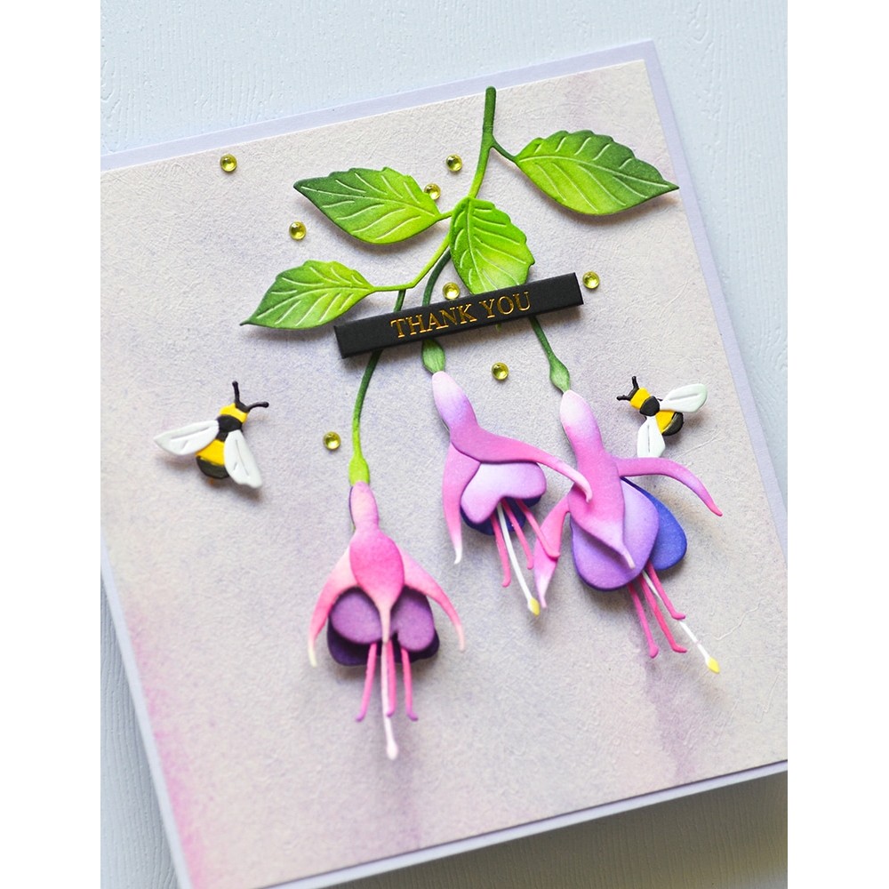 Memory Box - Delicate Fuchsia Trio craft die