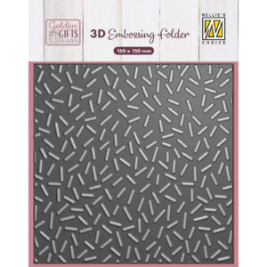 Nellie's Choice 3D Embossing Folder -Background Confetti Sprinkles
