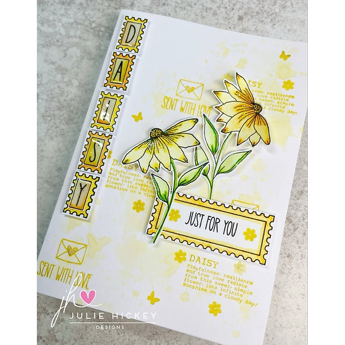 Julie Hickey Designs Julie's Letters & Numbers Tiles A6 Stamp Set - Image 6