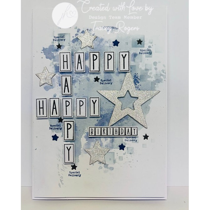 Julie Hickey Designs Julie's Letters & Numbers Tiles A6 Stamp Set - Image 4