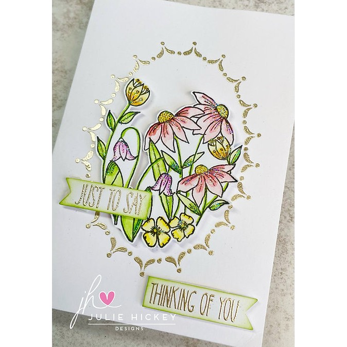 Julie Hickey Designs Floral Delights A6 Stamp Set - Image 2
