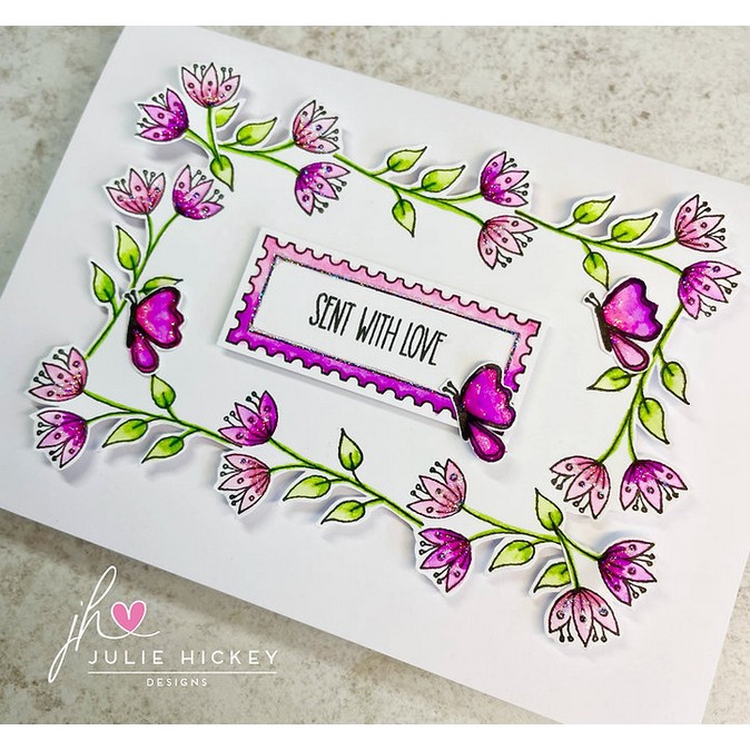 Julie Hickey Designs Floral Delights A6 Stamp Set - Image 3