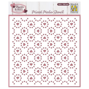 Nellie's Choice Stencil - Hearts & Dots