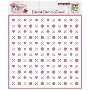 Nellie's Choice Stencil - Hugs & Kisses
