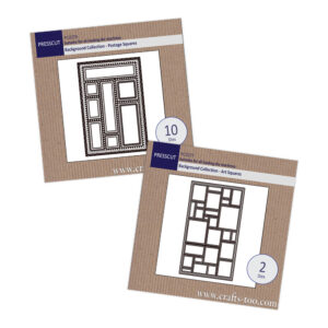 Presscut Background Collection - Postage Squares and Art Squares set
